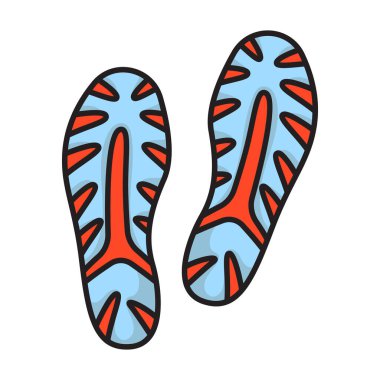 Ayakkabı vektör simgesi baskısı. Ayakkabının beyaz arka plan baskısı üzerine izole edilmiş renk vektörü logosu .