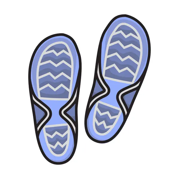 靴ベクターアイコンのプリント 靴の白い背景の印刷物で隔離された色ベクターのロゴ — ストックベクタ