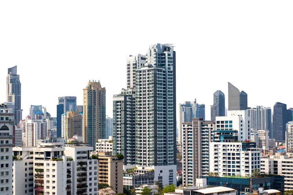 Bangkok Business Downtown Financial District Stad Thailand Thailand Flagga Avbildad — Stockfoto