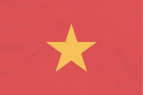 Textura Vlajky Vietnamské Textilie — Stock fotografie