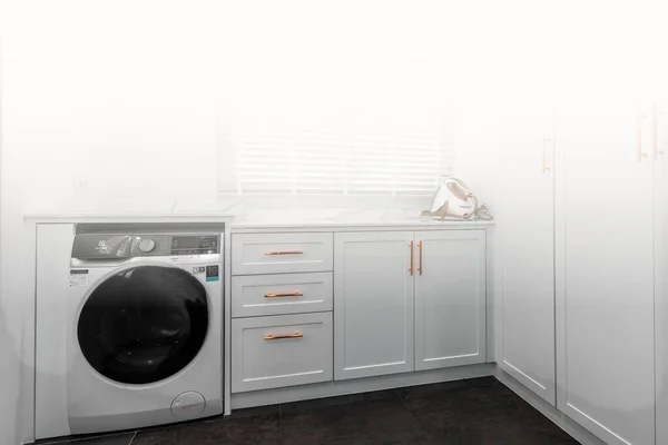 Waschküche Hause Konzept Der Sauberkeit Und Hygiene Hause — Stockfoto