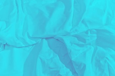 Mavi renkli kumaş yüzeylerin yakın plan görüntüsü