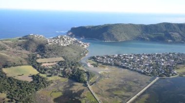 Knysna 'nın Batı Burnu, Güney Afrika' daki hava görüntüsü