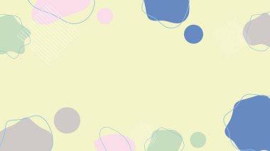 Renkli soyut sıvı şekillerin vektör çizimi. (renk arkaplan)