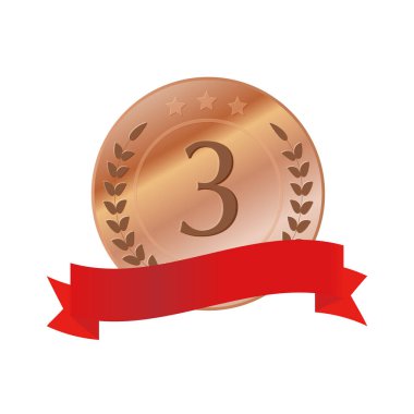 Kurdeleli parlak bronz madalyanın simgesi.