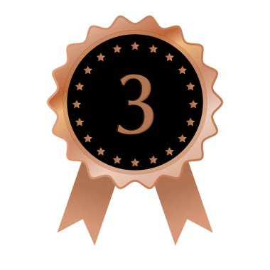 Kurdeleli parlak bronz madalyanın simgesi.