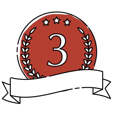 Bronz madalya ikonu çizimi. Kırmızımsı bronz çizgiler, pürüzlü bronz boya..