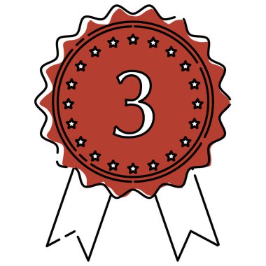 Bronz madalya ikonu çizimi. Kırmızımsı bronz çizgiler, pürüzlü bronz boya..