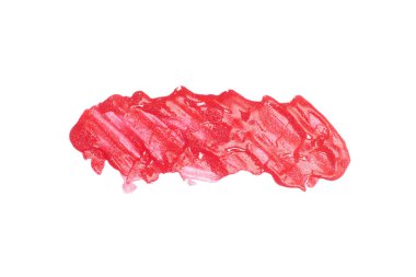 Beyaz arkaplanda izole edilmiş kırmızı parıltı sıvısı