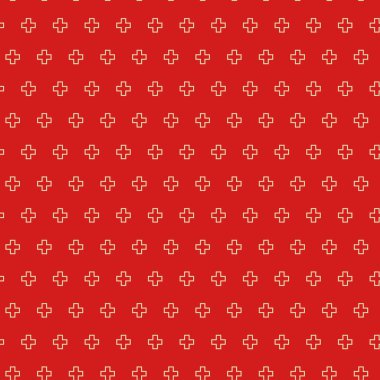 Kırmızı ve Altın Yıldızlı Noel Geometrik Arkaplanı, pürüzsüz desen, Noel süslemeleri, 