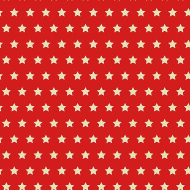 Kırmızı ve Altın Yıldızlı Noel Geometrik Arkaplanı, pürüzsüz desen, Noel süslemeleri, 