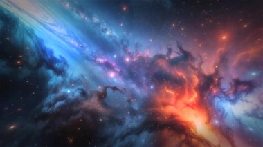 Pürüzsüz 4K 60FPS uzay uçuşlarının keyfini çıkarın, bulutsular, galaksiler ve yıldız alanlarının net görüntüleriyle. Bu görüntü tanıtımlar, logolar, arka plan görselleri, eğitim projeleri ve