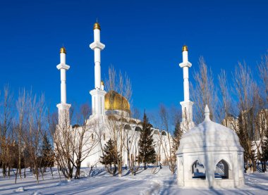 Nur-Astana Mosque, the second largest in Astana, Kazakhstan
