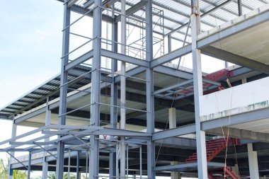 İnşaat, konut, fabrika, çok katlı inşaat alanı, konut yapımı çelik yapı ve önceden tasarlanmış beton konsept altında.