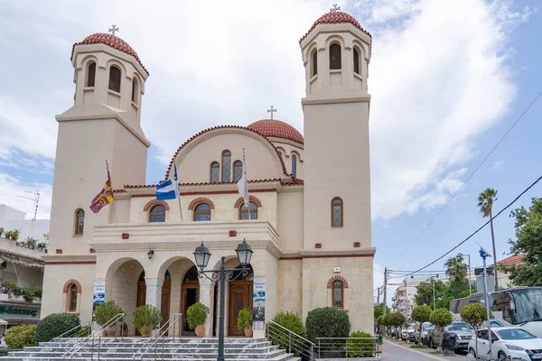 Girit Yunanistan Rethymno Kentindeki Dört Şehit Kilisesi Telifsiz Stok Fotoğraflar