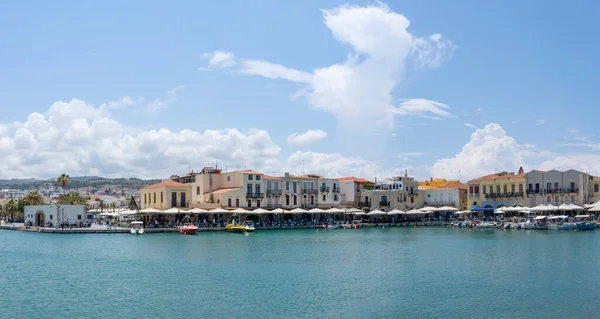 Foto Panorâmica Porto Veneziano Com Esquerda Distante Casa Velha Alfândega — Fotografia de Stock