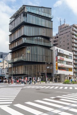 Tokyo, Japonya 'daki Asakusa Kültür Turizm Bilgi Merkezi