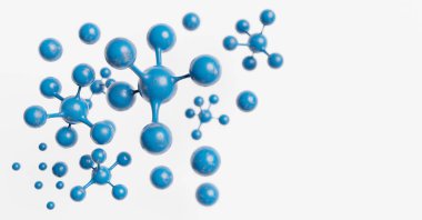 molecule structure, dna molecules, science background, 3d rendering