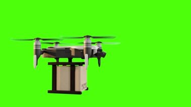  Bu dron kuadkopter dijital kameranın yeşil ekranda izole edilmiş bir şekilde havada uçuşunun insansız hava aracı detayları.
