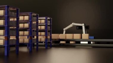 Arm Robot Yapay Zeka Üretim Kutusu Üretimi Endüstri Teknolojisi Ürün İhracatı ve Geleceğin İthalatı Ürünler, Gıda, Kozmetik, Giyim Deposu Mekanik Geleceğin Teknolojisi