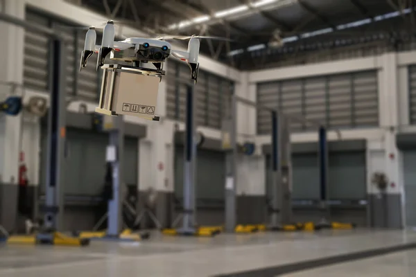 Βιομηχανία Εργοστασίων Παραγωγής Drone Ελέγχει Την Ποιότητα Των Προϊόντων Για — Φωτογραφία Αρχείου