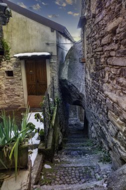 Como, İtalya 'dan manzara. Yaz manzarası, göl manzarası..