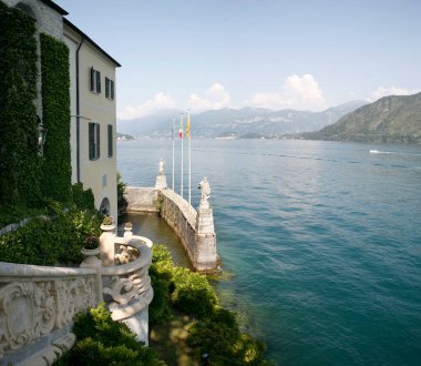 Villa del Balbianello sul lago di Como e veduto di Bellagio