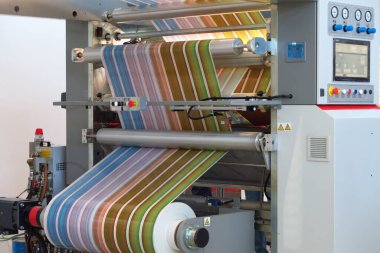 Laminating ve rotogravür yazdırma makinesi