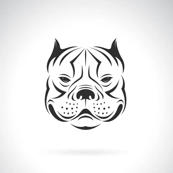 Vector Bull Dog Head Design White Background Easy Editable Layered — Stock vektor