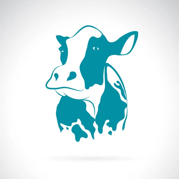 Vetor Desenho Vaca Fundo Branco Animais Exploração — Vetor de Stock