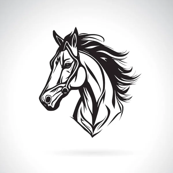Vector Van Paardenkop Ontwerp Witte Achtergrond Gemakkelijk Aanpasbare Gelaagde Vectorillustratie — Stockvector