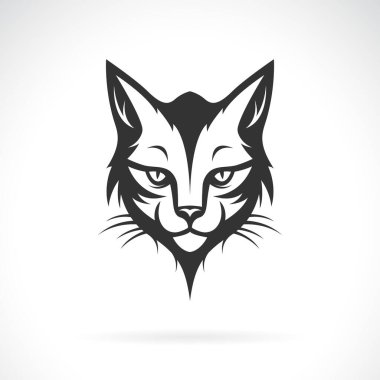 Vector of a cat head design on white background. Pet. Animals.