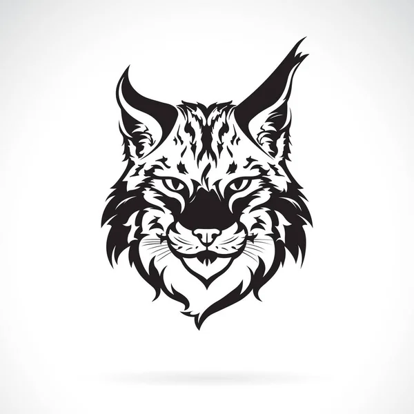 Vector Lynx Head Design White Background Wild Animals — Vetor de Stock