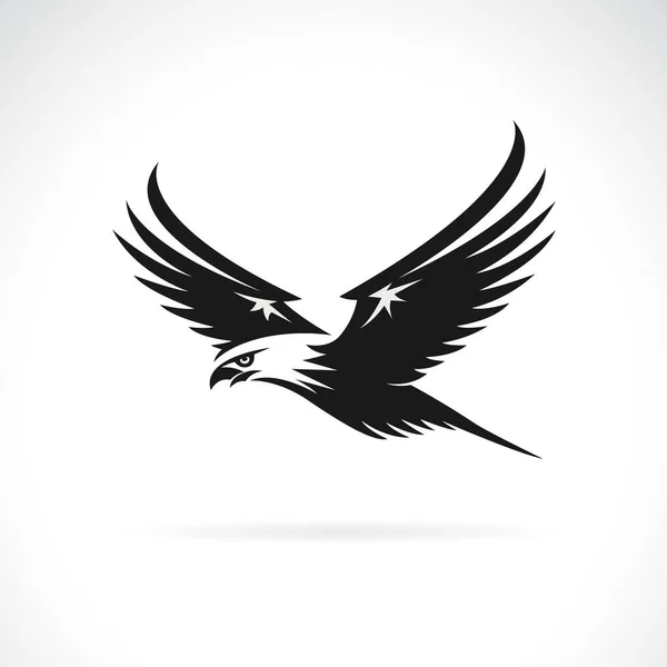 Vector Diseño Águila Sobre Fondo Blanco Fácil Ilustración Vectores Capas — Vector de stock