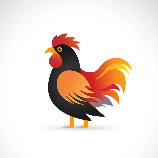 Beyaz Arka Planda Bir Tavuk Tasarımı Taşıyıcısı Kolay Düzenlenebilir Vektör — Stok Vektör