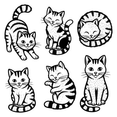 Çoklu poz veren koyunlar ayakta, otluyor, zıplıyor. Çiftlik hayvanları için harika..