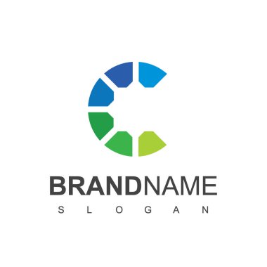 Letter C, Clean Logo Template