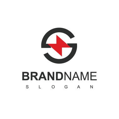 E harfi ve Bolt simgesi kullanan elektrik logosu