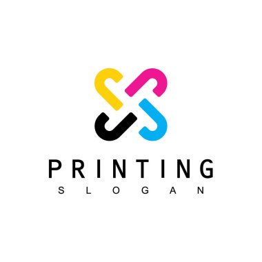 Dijital baskı logo tasarım şablonu