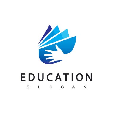 El Silueti Açık Kitap Sembolü, Eğitim Simgesi Okunuyor
