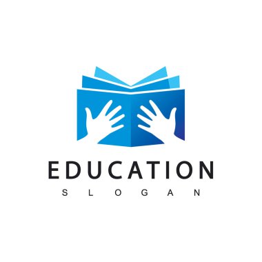 El Silueti Açık Kitap Sembolü, Eğitim Simgesi Okunuyor
