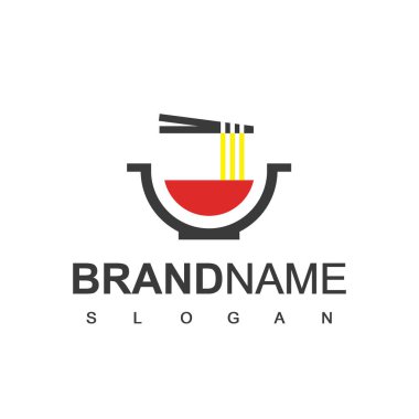 Restoran logosu için şehriye grafiği