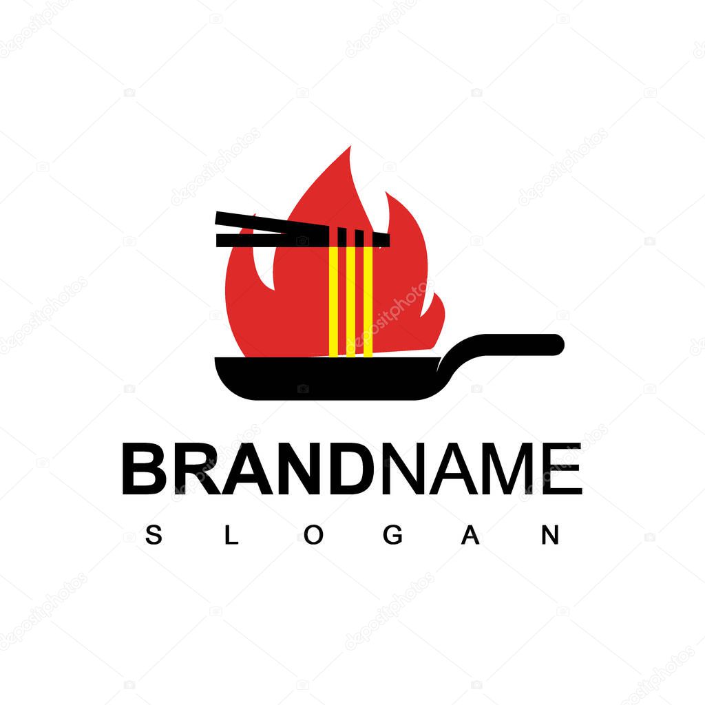 Illustration vector graphic of noodles, for restaurant logo