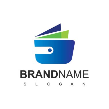 Cüzdan logo tasarım şablonu, Ödeme simgesi