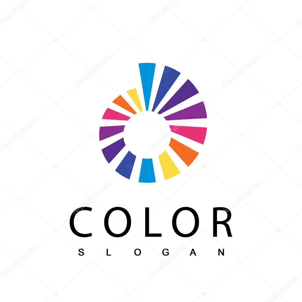 Circle Colorful Logo Template Design Vector