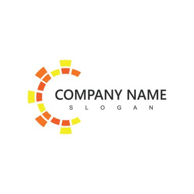 Güneş Güneş Enerjisi Logosu, Yeşil Enerji Şirketi Simgesi