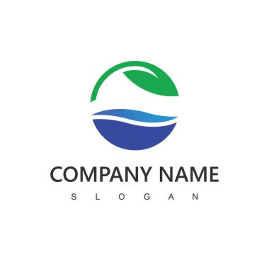 Yaprak logolu su, ekoloji simgesi