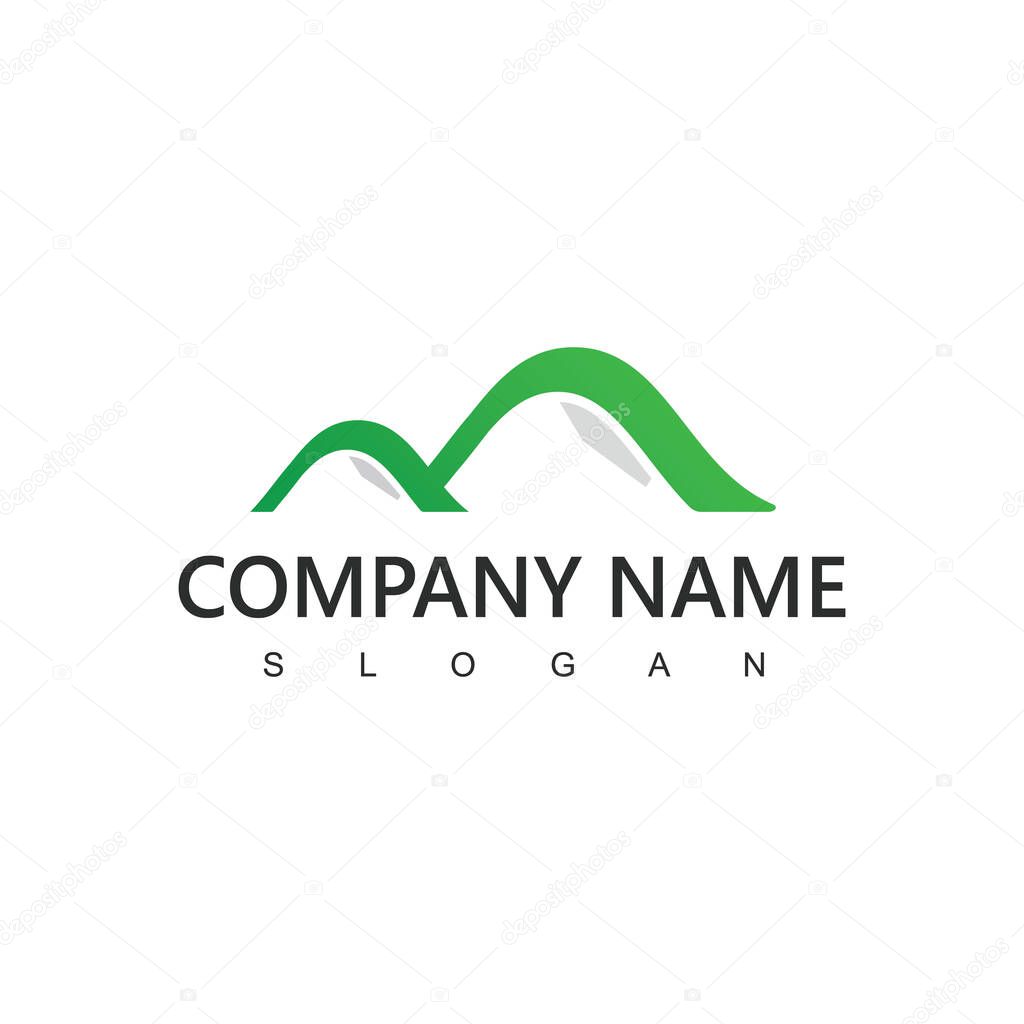 Mountain Logo Design Vector, Mountain Icon