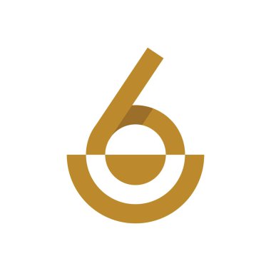 Lüks Mektup 6 Logo Tasarımı, Altı Logo Tasarımı