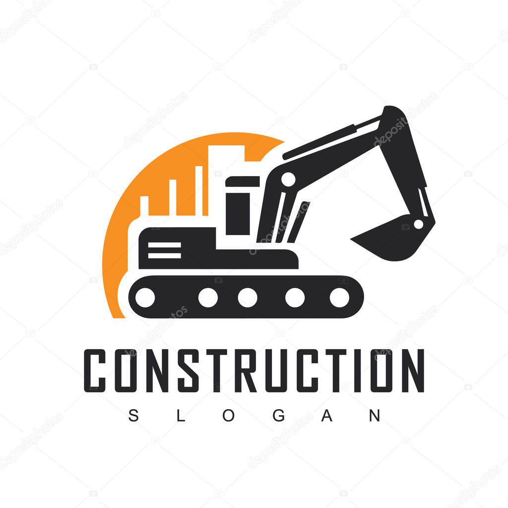 Excavator Logo Template, Builder logo